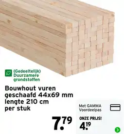 GAMMA Bouwhout vuren aanbieding