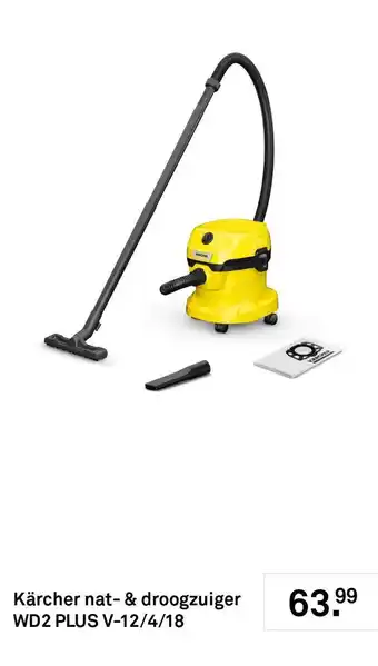 Karwei Kärcher nat- & droogzuiger WD2 PLUS V-12/4/18 aanbieding