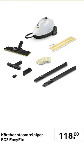 Karwei Kärcher stoomreiniger SC2 EasyFix aanbieding