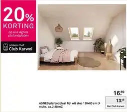 Karwei Agnes plafondplaat aanbieding