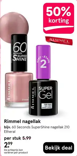 Etos Rimmel nagellak aanbieding