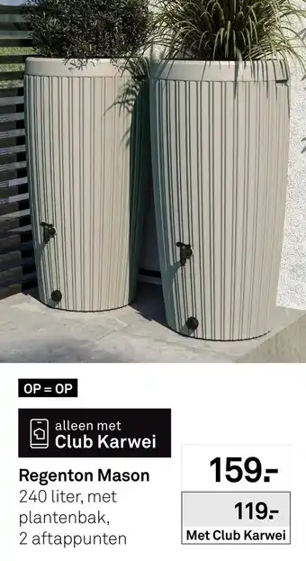 Karwei Regenton Mason aanbieding
