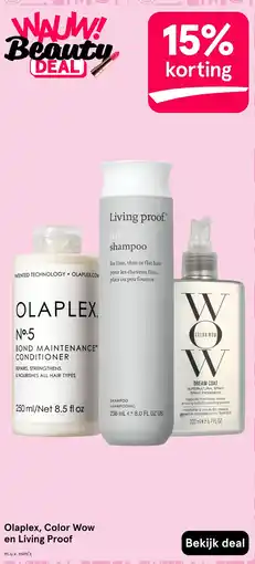Etos Olaplex, Color Wow en Living Proof aanbieding