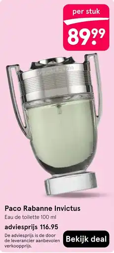 Etos Paco Rabanne Invictus aanbieding