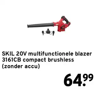 GAMMA SKIL 20V multifunctionele blazer 3161CB compact brushless aanbieding