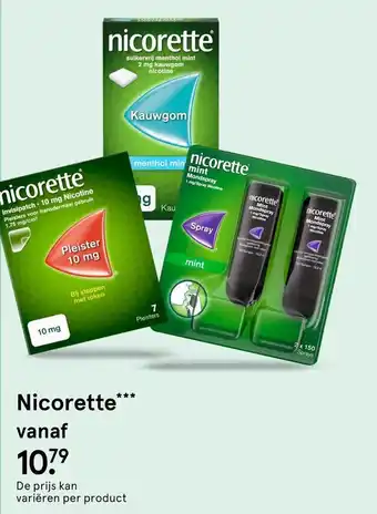 Etos Nicorette aanbieding