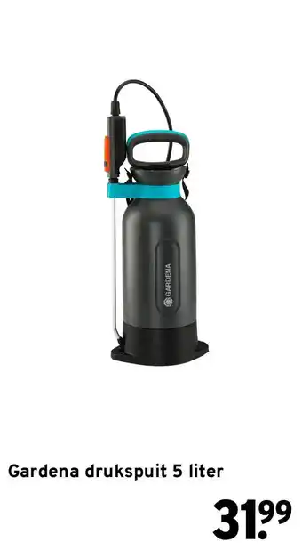 GAMMA Gardena drukspuit 5 liter aanbieding