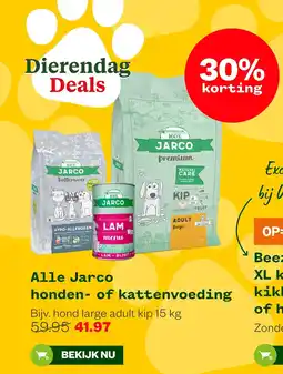 Welkoop Alle Jarco honden of kattenvoeding aanbieding