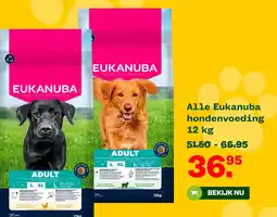 Welkoop Eukanuba hondenvoeding aanbieding