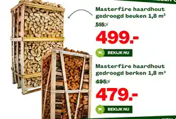 Welkoop Masterfire haardhout gedroogd beuken aanbieding