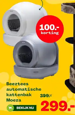 Welkoop Beeztees Automatische Kattenbak Moeza aanbieding