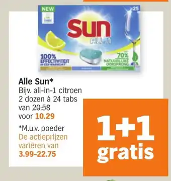 Albert Heijn Alle sun aanbieding