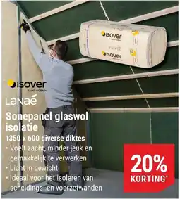 Pontmeyer Isover lanae sonepanel glaswol isolatie aanbieding