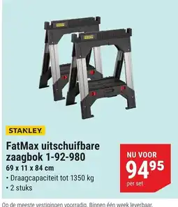 Pontmeyer Stanley FatMax uitschuifbare zaagbok 1-92-980 aanbieding