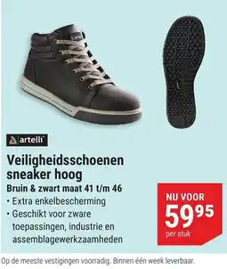 Pontmeyer artelli veiligheidsschoenen sneaker hoog aanbieding