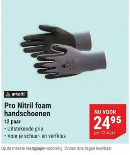 Pontmeyer artelli Pro Nitril foam handschoenen aanbieding