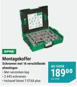 Pontmeyer Spax montagekoffer aanbieding