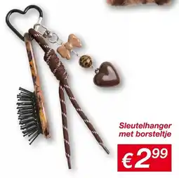Kik Sleutelhanger met borsteltje aanbieding
