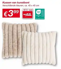 Kik myKiK kussen van kunstbont aanbieding