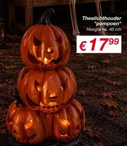 Kik Theelichthouder pompoen aanbieding