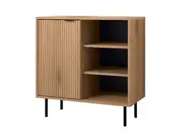 Lidl LIVARNO Dressoir met 1 deur en open vakken, panelen structuur aanbieding