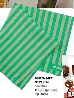 Albert Heijn Servetten Vegen met Strepen aanbieding