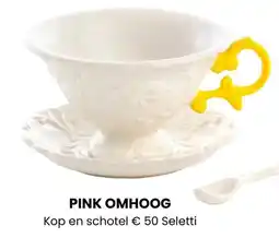 Albert Heijn Kop en Schotel Pink Omhoog aanbieding