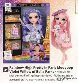Top1Toys Rainbow High Pretty in Paris Modepop Violet Willow of Bella Parker aanbieding