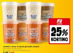 Jumbo Jumbo's verse of goed gevulde soepen aanbieding
