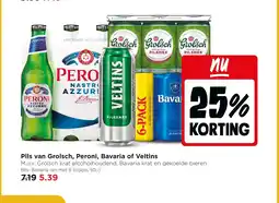 Jumbo Pils van Grolsch, Peroni, Bavaria of Veltins aanbieding
