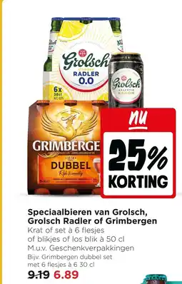 Jumbo Grolsch, Grolsch Radler of Grimbergen aanbieding