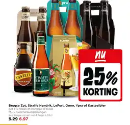 Jumbo Brugse Zot, Straffe Hendrik, LeFort, Omer, Ypra of Kasteelbier aanbieding