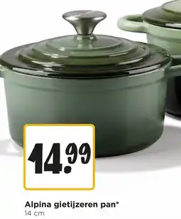 Jumbo Alpina gietijzeren pan aanbieding
