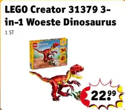 Kruidvat LEGO Creator 31379 3-in-1 Woeste Dinosaurus aanbieding