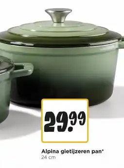 Jumbo Alpina gietijzeren pan aanbieding