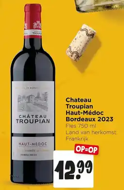 Jumbo Chateau Troupian Haut-Médoc Bordeaux 2023 aanbieding