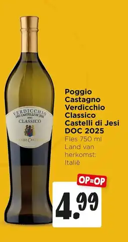 Jumbo Poggio Castagno Verdicchio Classico Castelli di Jesi DOC 2025 aanbieding