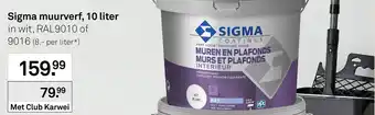 Karwei Sigma muurverf aanbieding