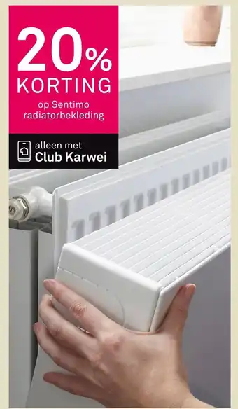 Karwei Sentimo radiatorbekleding aanbieding