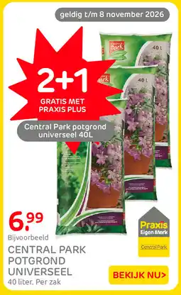 Praxis Central Park potgrond universeel aanbieding