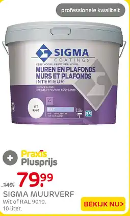 Praxis Sigma muurverf aanbieding