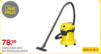 Praxis Kärcher nat-en droogzuiger aanbieding