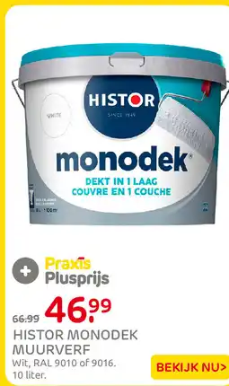 Praxis Histor monodek muurverf aanbieding
