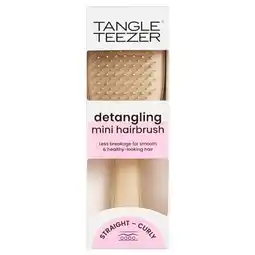 Trekpleister Tangle Teezer Oat Cream Detangling Mini Haarborstel aanbieding