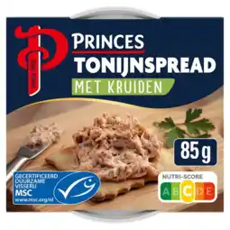 Albert Heijn Princes Tonijspread met kruiden aanbieding
