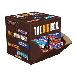 Albert Heijn Mars The big box 100 mini bars aanbieding