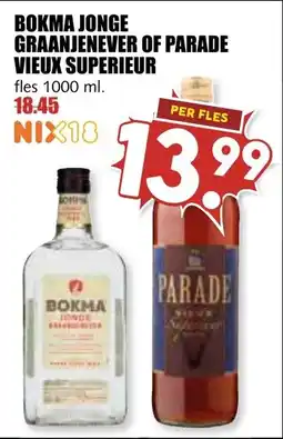De Boerenschuur bokma jonge graanjenever of parade vieux superieur aanbieding