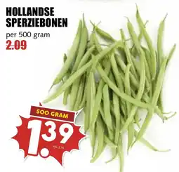 De Boerenschuur hollandse sperziebonen aanbieding
