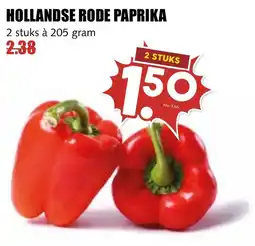 De Boerenschuur hollandse rode paprika aanbieding