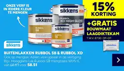 BOUWMAAT Sikkens Buitenlakken Rubbol SB & Rubbol XD aanbieding